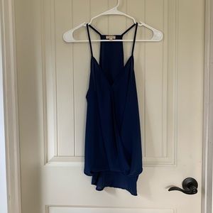 Navy tank blouse